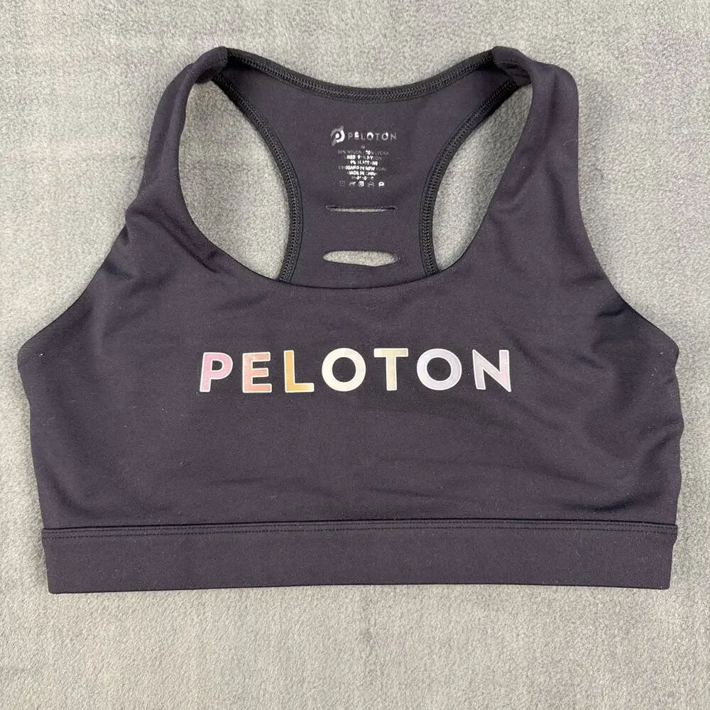 Peloton Sports Bra Size M Medium Support Black